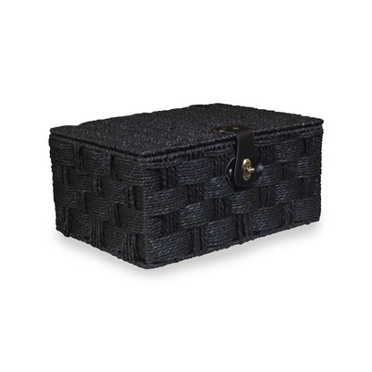 Medium Paper Rope Hamper - Black