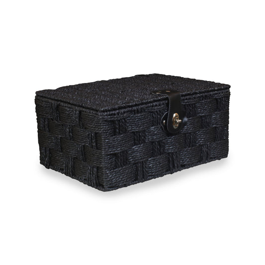 Medium Paper Rope Hamper - Black