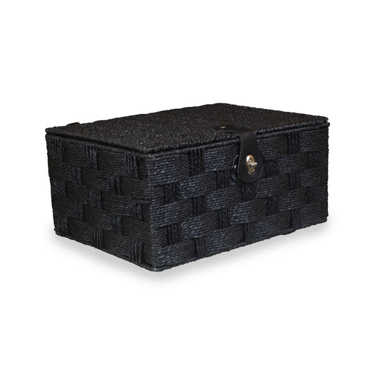 Large Paper Rope Hamper - Black