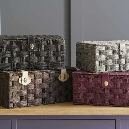 Large Paper Rope Hamper - Black