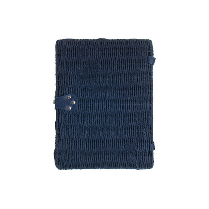Large Paper Rope Hamper - Blue
