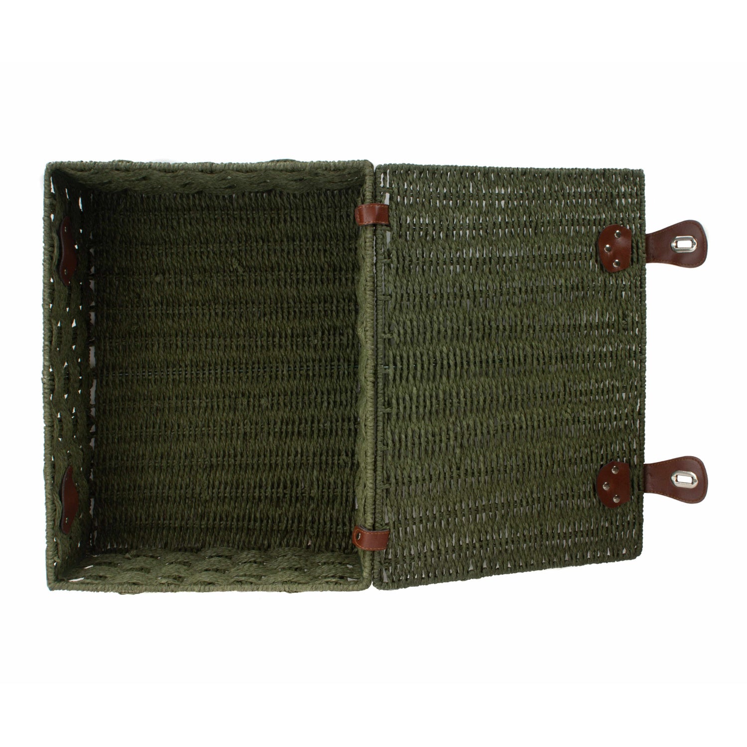Paper Rope Hamper Extra Large Paper Rope Hamper - Forest Green & Wovenhill