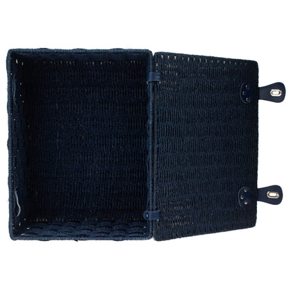 Extra Large Paper Rope Hamper - Blue