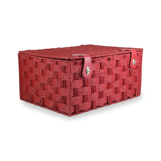 Extra Large Paper Rope Hamper - Red