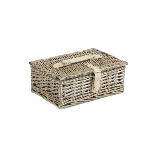 10 Inch Antique Wash Split Willow Hamper