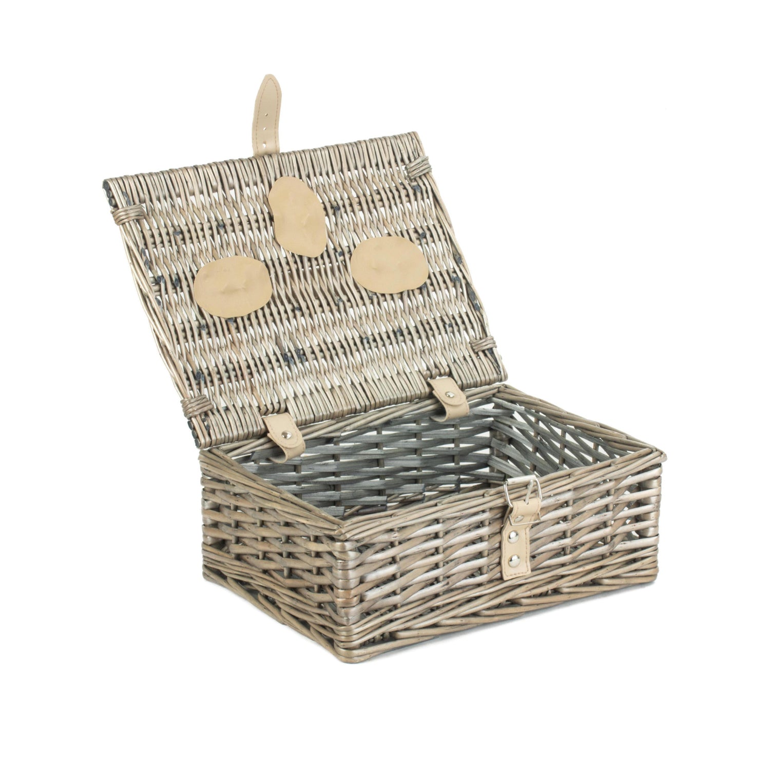 10 Inch Antique Wash Split Willow Hamper