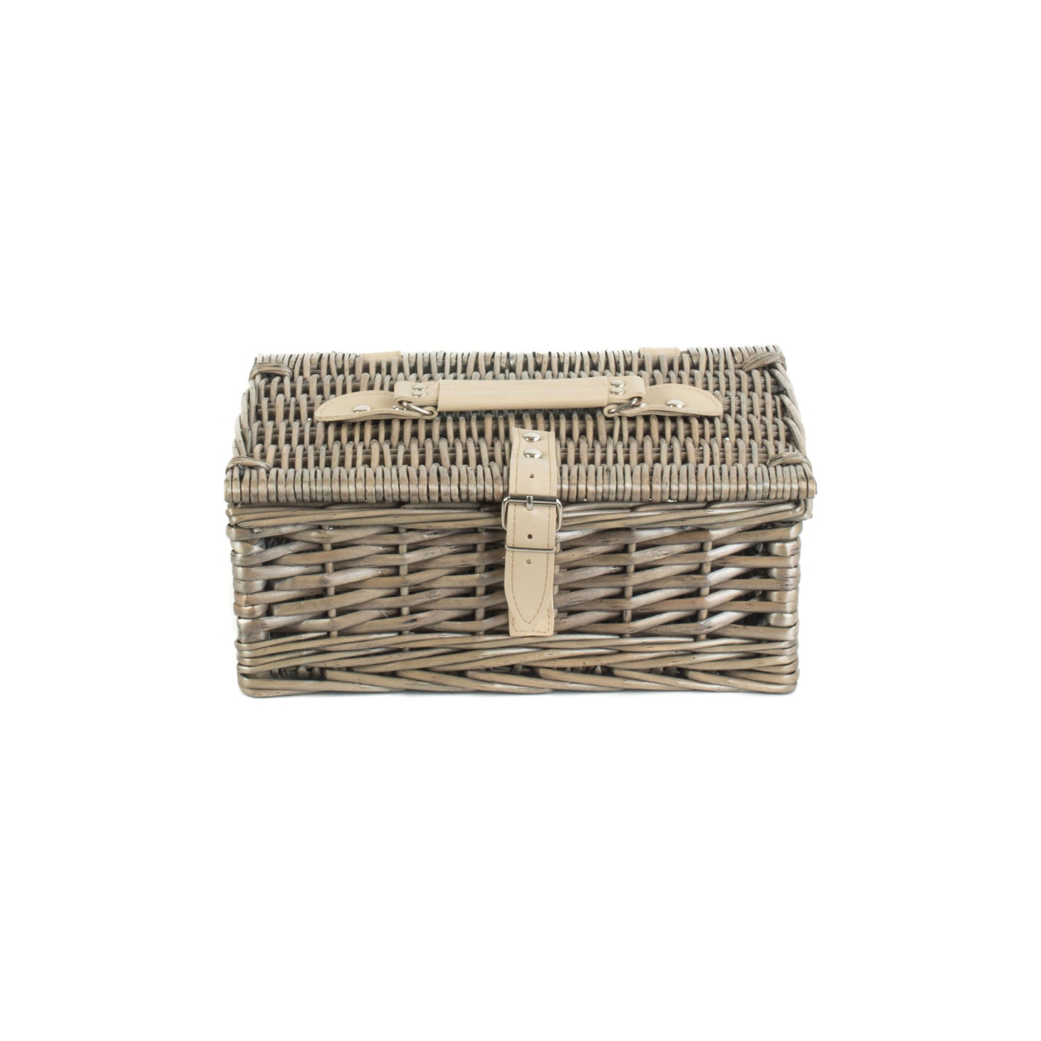 10 Inch Antique Wash Split Willow Hamper