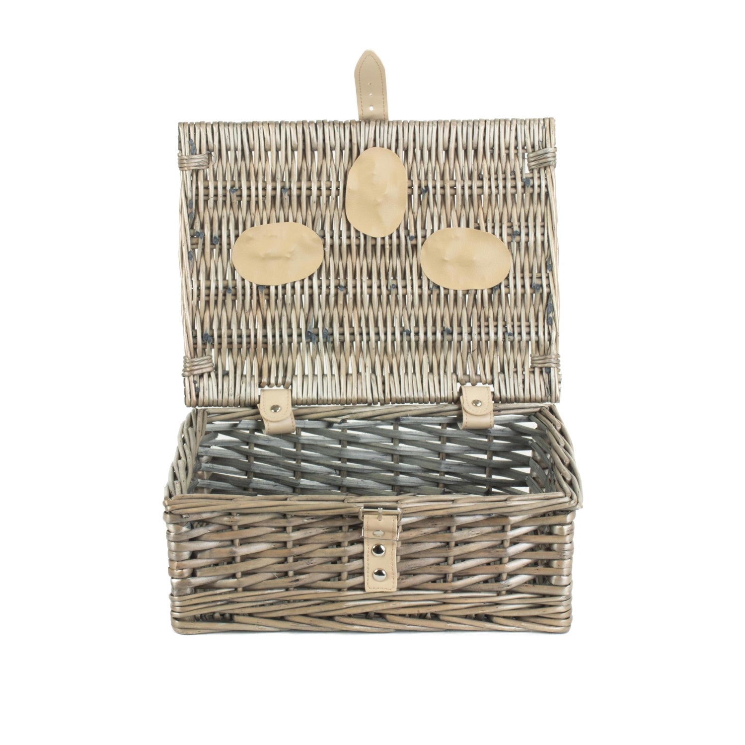 10 Inch Antique Wash Split Willow Hamper