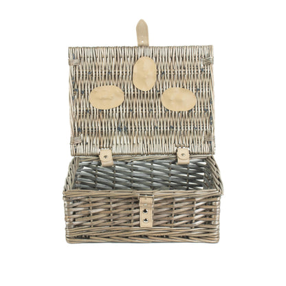 10 Inch Antique Wash Split Willow Hamper