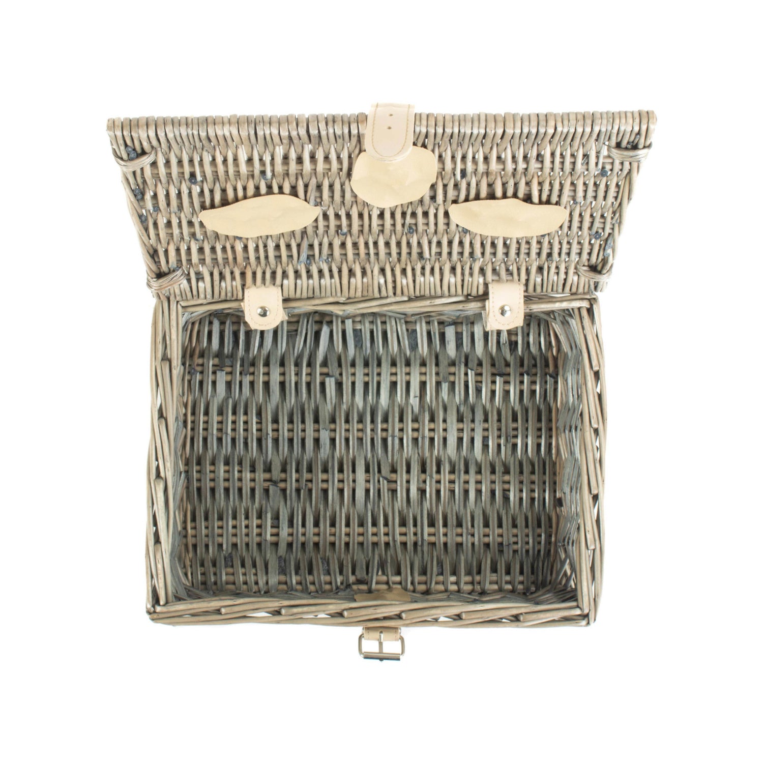 10 Inch Antique Wash Split Willow Hamper