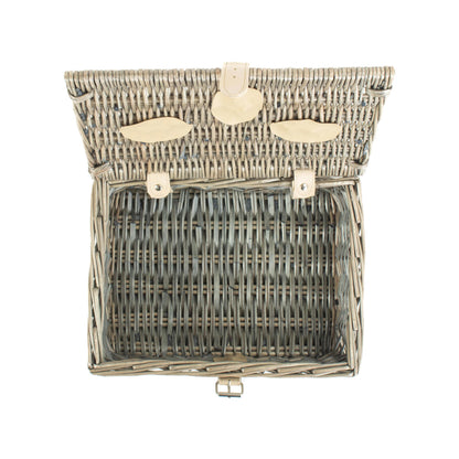 10 Inch Antique Wash Split Willow Hamper