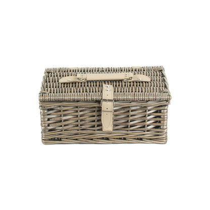 12 Inch Antique Wash Split Willow Hamper