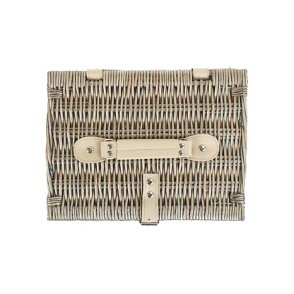 12 Inch Antique Wash Split Willow Hamper