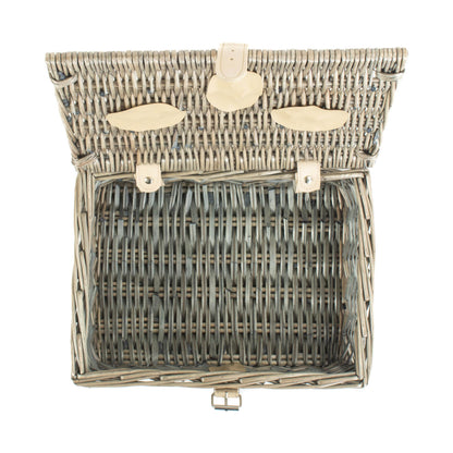 12 Inch Antique Wash Split Willow Hamper