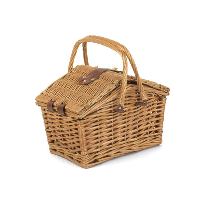 Light Steamed Willow Swing Handled Picnic Hamper