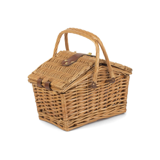 Light Steamed Willow Swing Handled Picnic Hamper