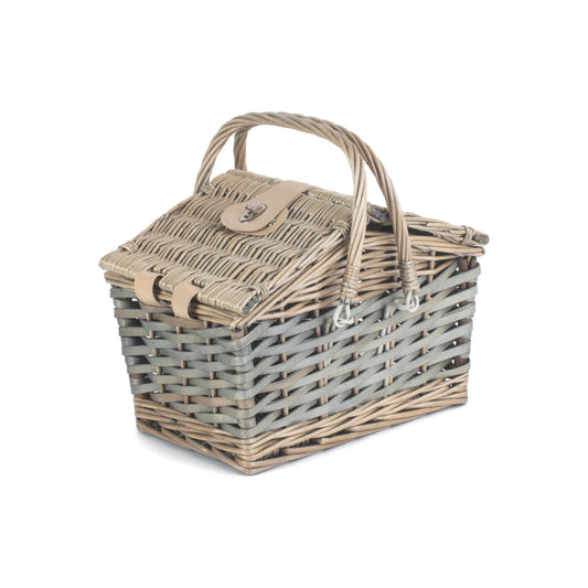 Poplar Antique Wash Swing Handled Hamper