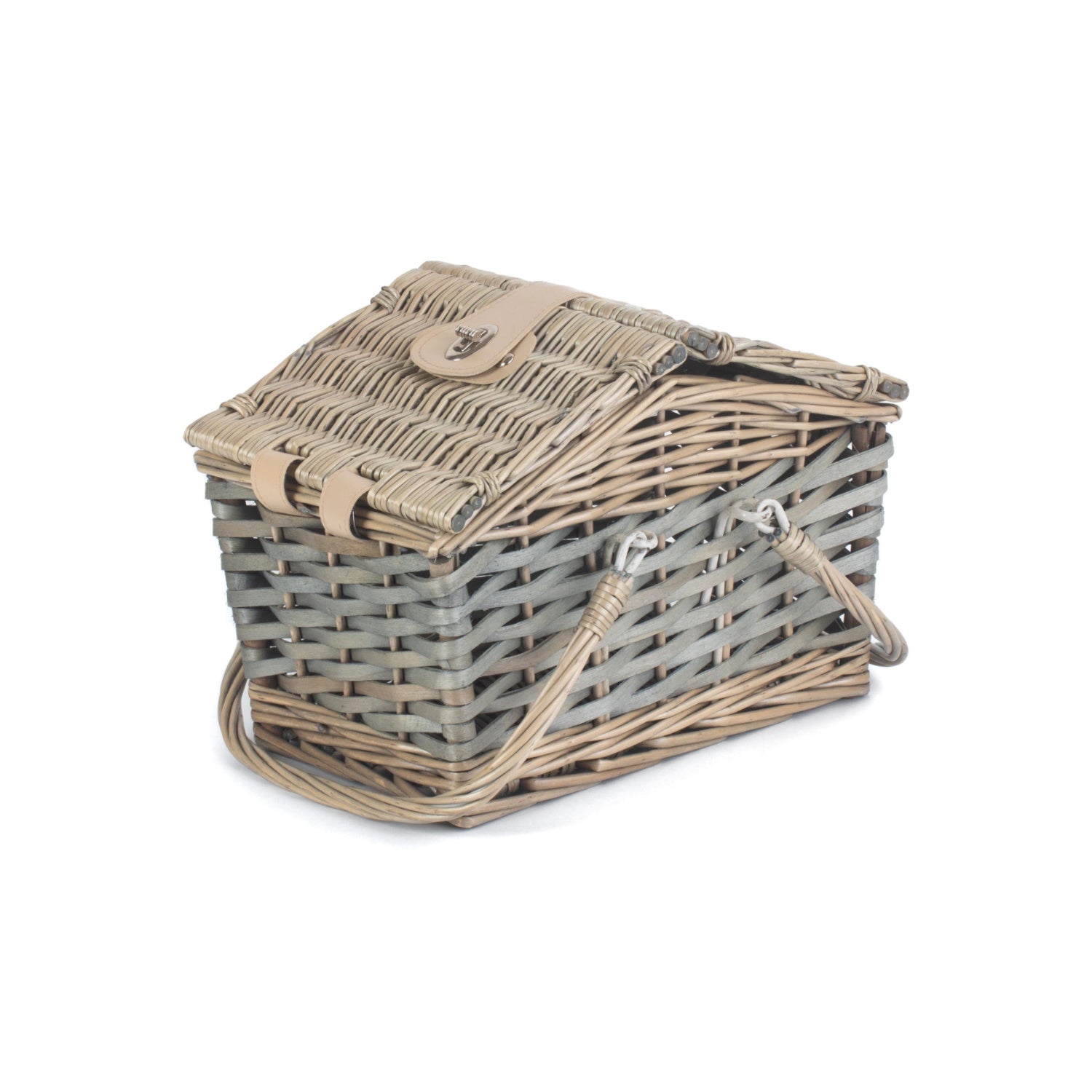 Poplar Antique Wash Swing Handled Hamper