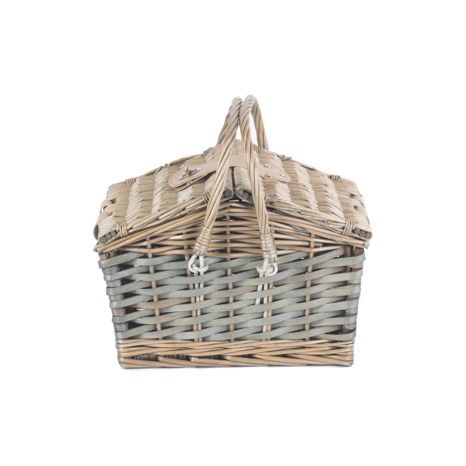 Poplar Antique Wash Swing Handled Hamper