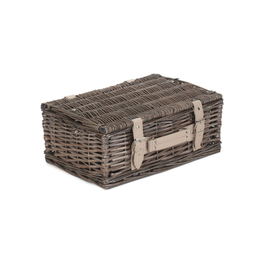 14 Inch Antique Wash Split Willow Hamper