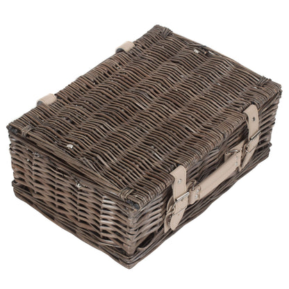 14 Inch Antique Wash Split Willow Hamper