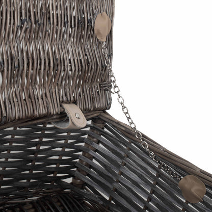 14 Inch Antique Wash Split Willow Hamper