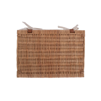 Large Double Steamed WIllow Storage Hamper with White Lining