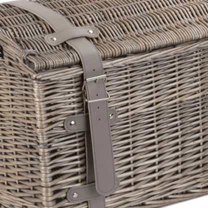 Small Antique Wash Willow Domed Storage Hamper