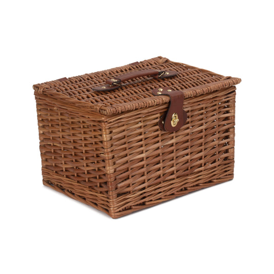 14 Inch Light Steamed Willow Chest Hamper