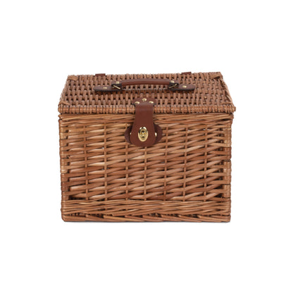 14 Inch Light Steamed Willow Chest Hamper