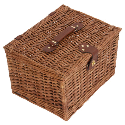 14 Inch Light Steamed Willow Chest Hamper