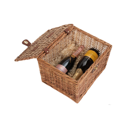14 Inch Light Steamed Willow Chest Hamper