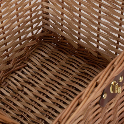 14 Inch Light Steamed Willow Chest Hamper
