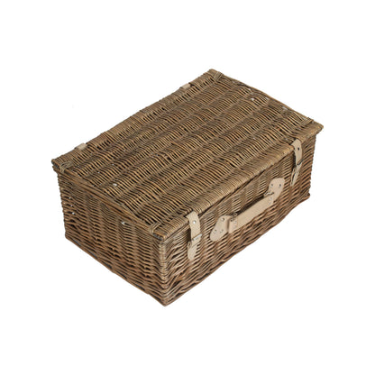 22 Inch Antique Wash Willow Hamper