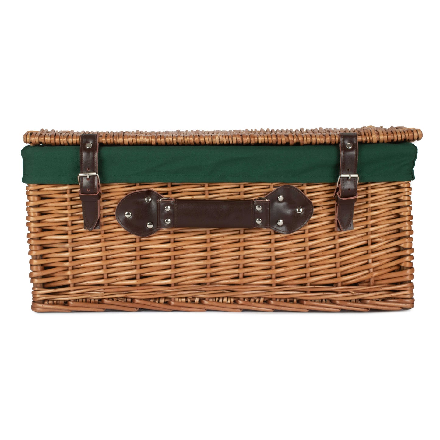 22 Inch Double Steamed Hamper With Green Lining