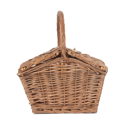 Small Elegant Willow Picnic Hamper Basket