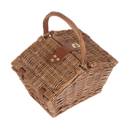 Small Elegant Willow Picnic Hamper Basket