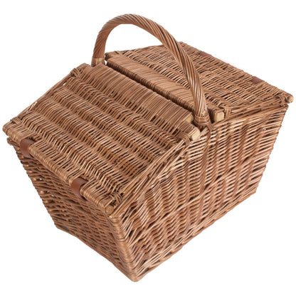 Large Elegant Willow Picnic Hamper Basket