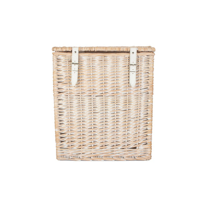 Size 1 - White Wash Willow Vintner Storage Hamper