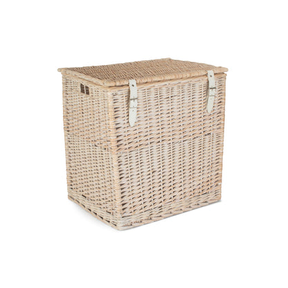 Size 2 - White Wash Willow Vintner Storage Hamper