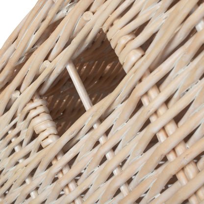 Size 2 - White Wash Willow Vintner Storage Hamper