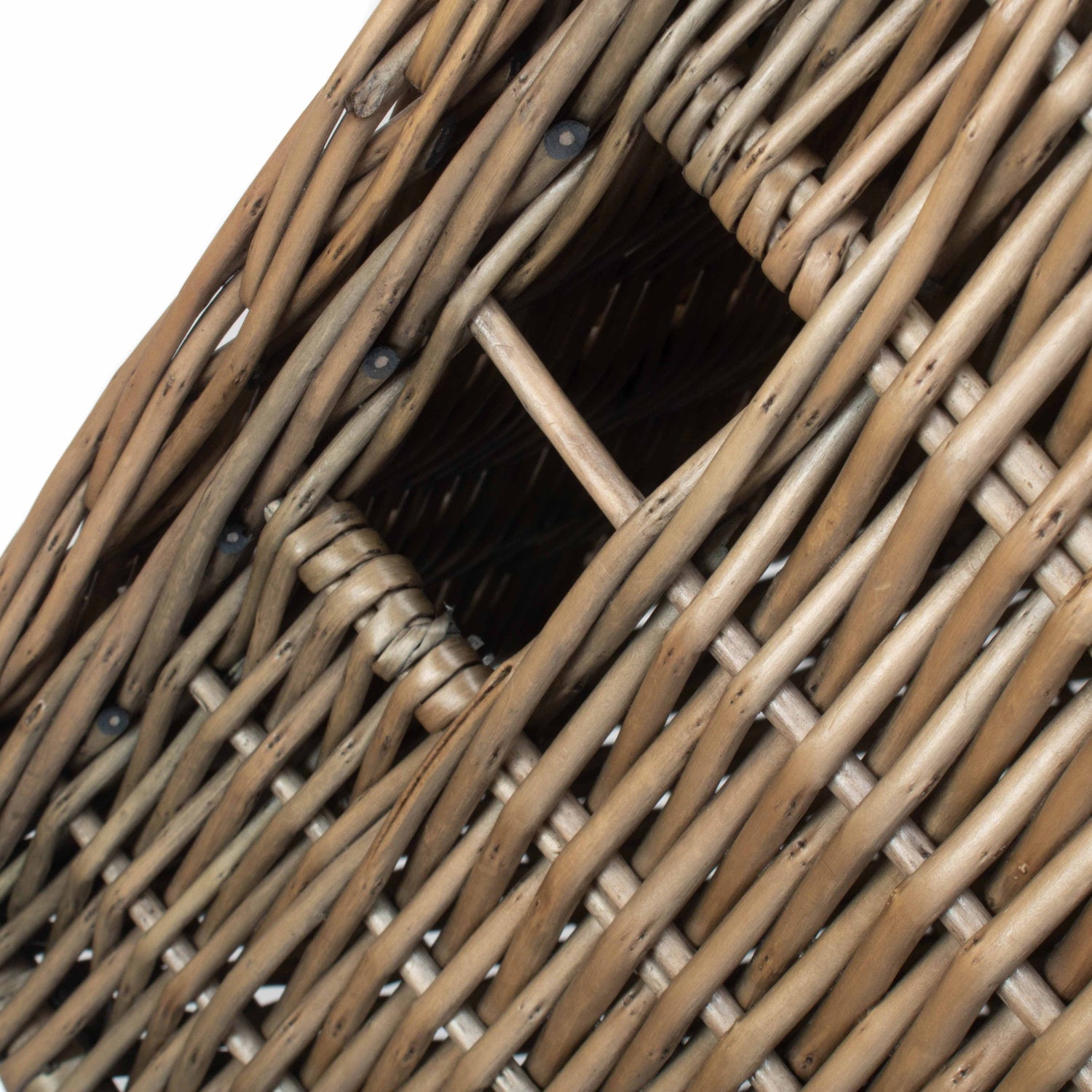 Size 2 - Antique Wash Willow Vintner Storage Hamper