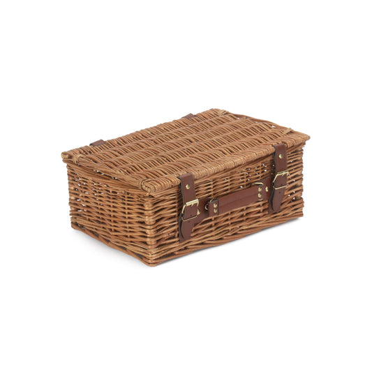 14 Inch Light Steamed Willow Hamper
