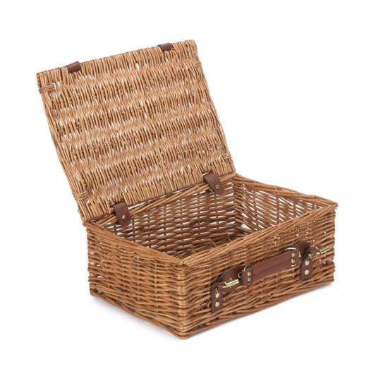 14 Inch Light Steamed Willow Hamper