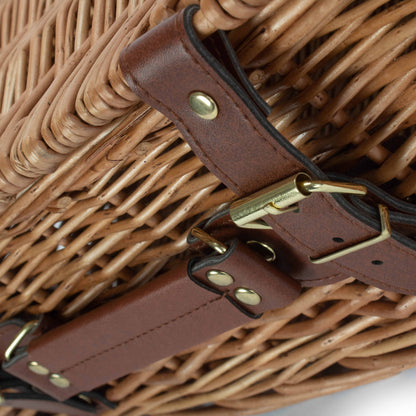 14 Inch Light Steamed Willow Hamper