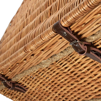 28 Inch Double Steamed Willow Rope Handled Hamper Trunk