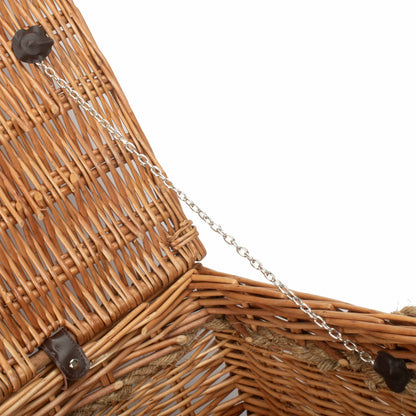 28 Inch Double Steamed Willow Rope Handled Hamper Trunk
