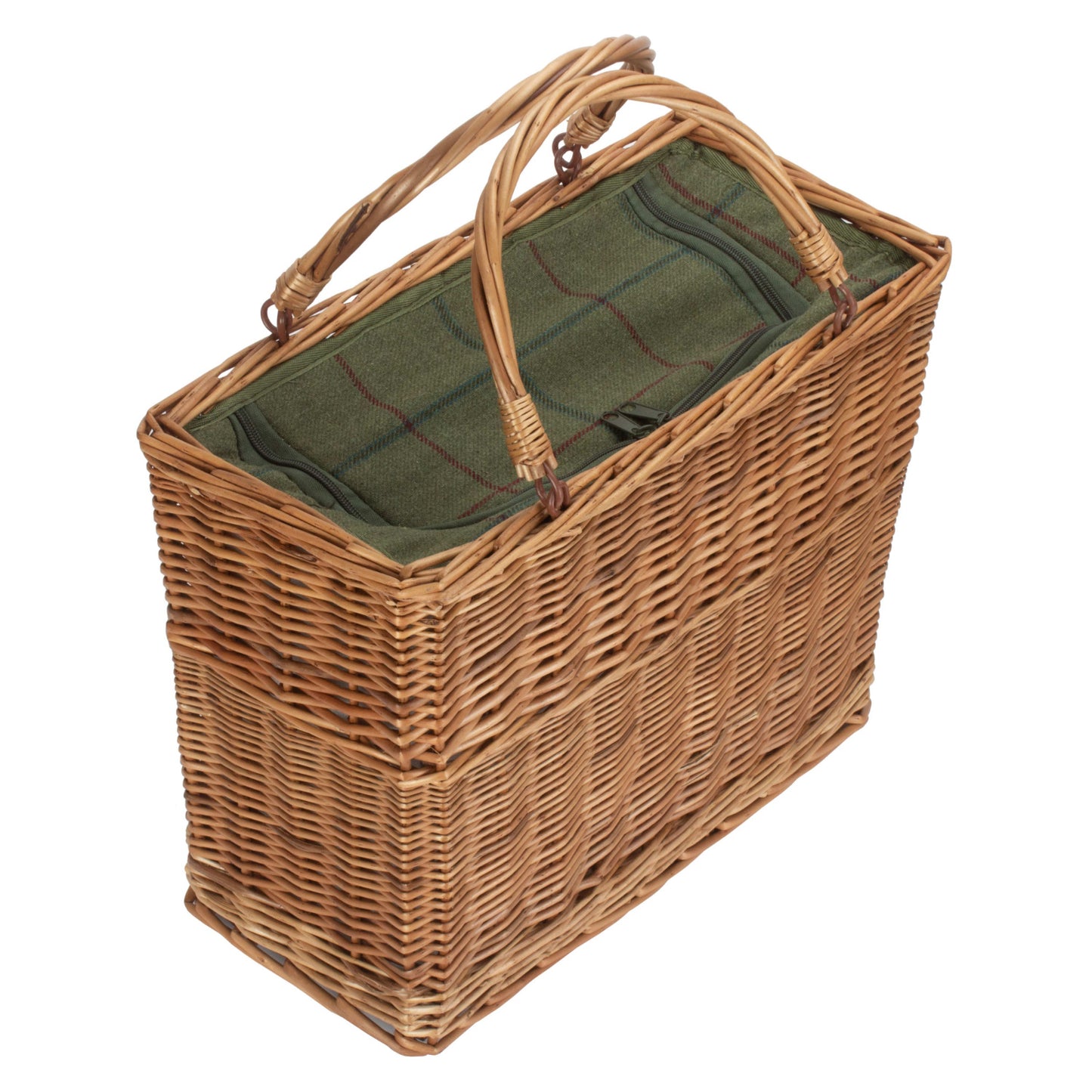 Green Tweed Cooler Basket