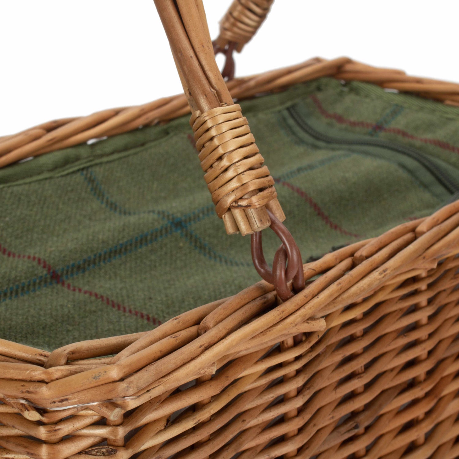 Green Tweed Cooler Basket