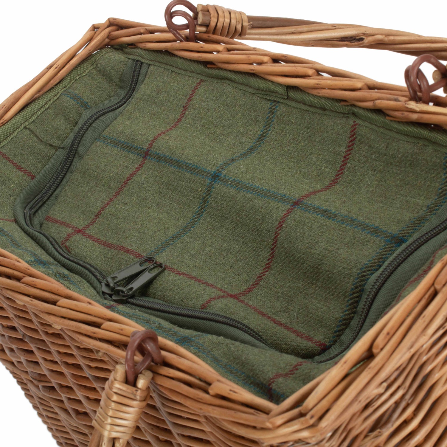 Green Tweed Cooler Basket